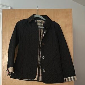 Black Burberry Quilted Jacket
